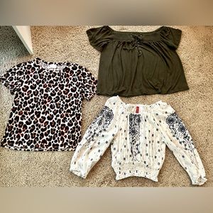 Lot of 3 womans tops